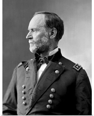 Civil War Portrait Of American General William Tecumseh Sherman