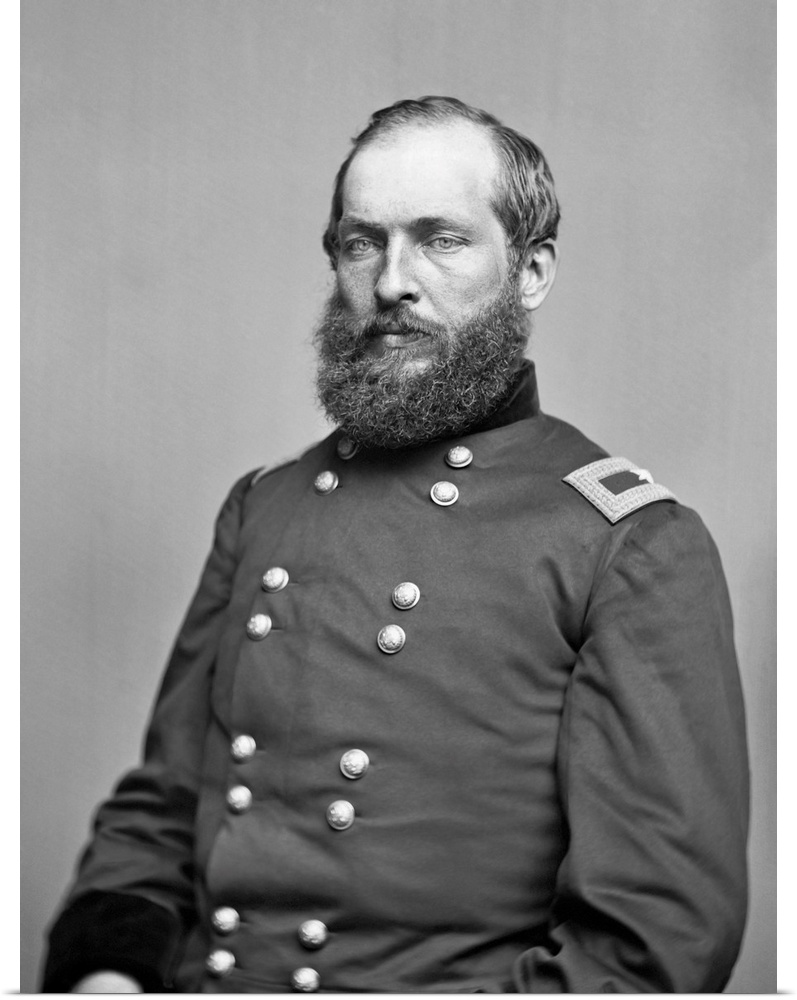 Civil War portrait of General James Garfield.