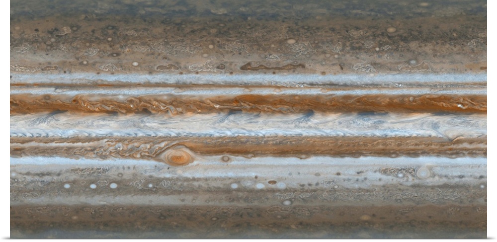 Color map of Jupiter