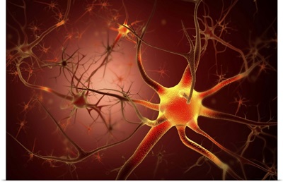Conceptual image of neuron