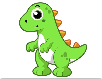 Cute illustration of Tyrannosaurus Rex