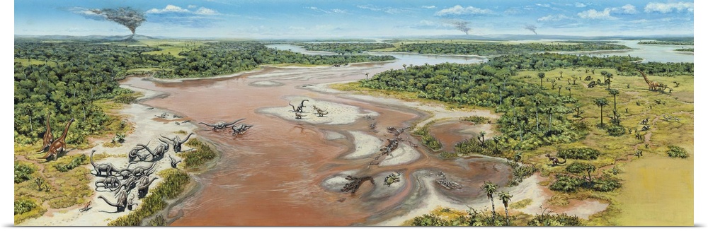 Dinosaur National Monument panorama. Late Jurassic of North America.