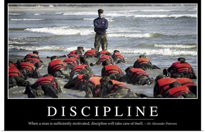 Discipline: Inspirational Quote and Motivational Poster