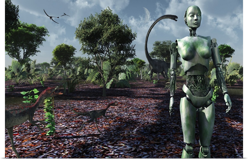 Eve taking a stroll through The Garden of Eden.