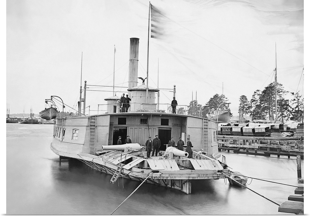Ferry boat altered to gunboat during the American Civil War.