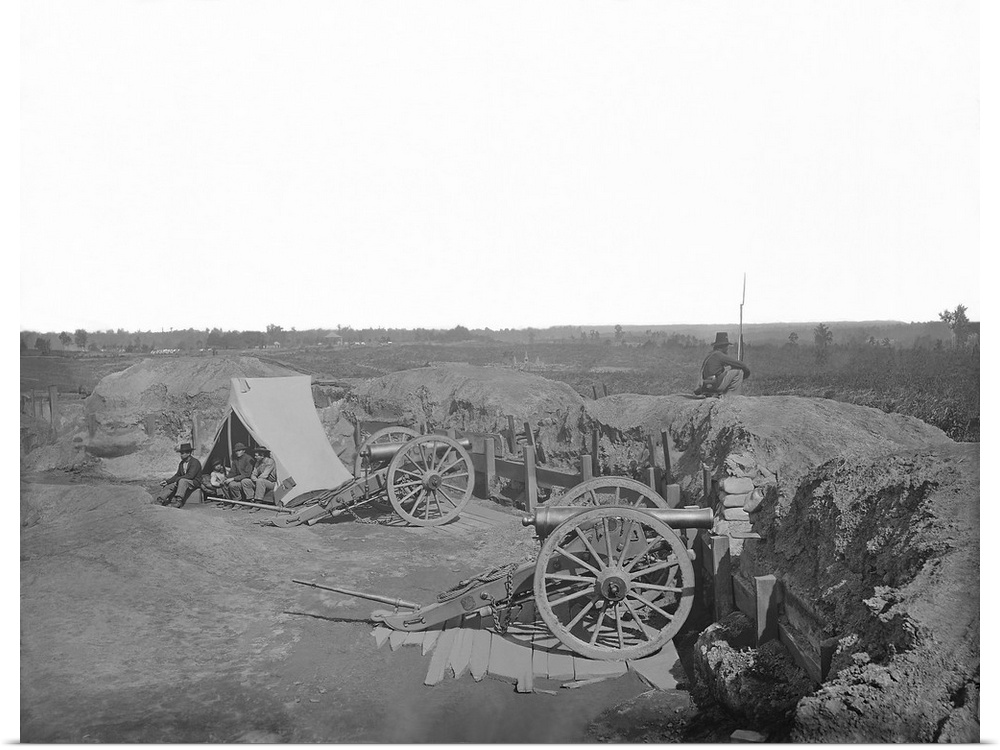Fortifications in front of Atlanta, Georgia, during the American Civil War.
