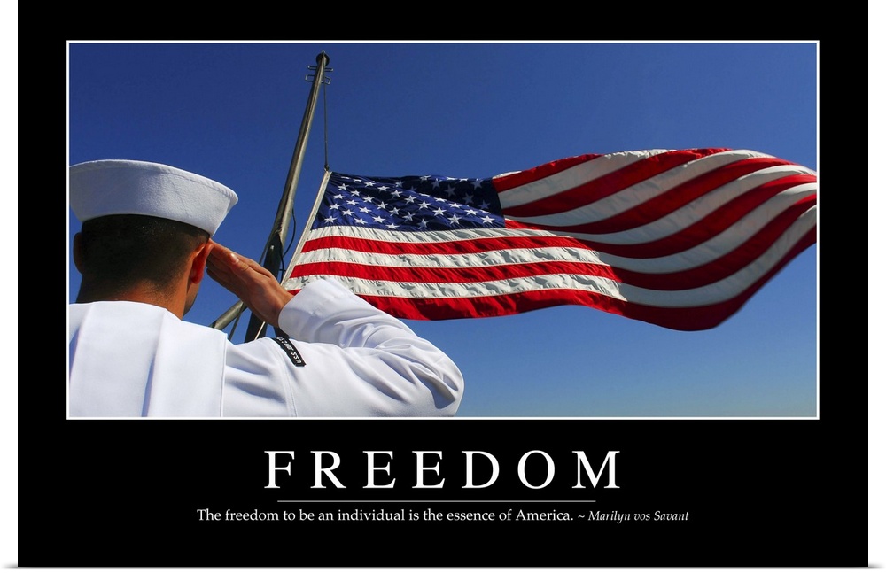 Freedom: Inspirational Quote and Motivational Poster