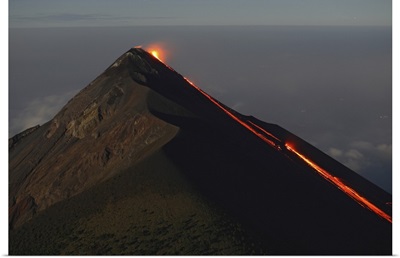 Fuego lava flow Antigua Guatemala