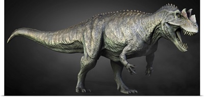 Full Length View Of A Ceratosaurus Dinosaur