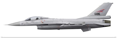 General Dynamics F-16A Fighting Falcon of the Royal Norwegian Air Force