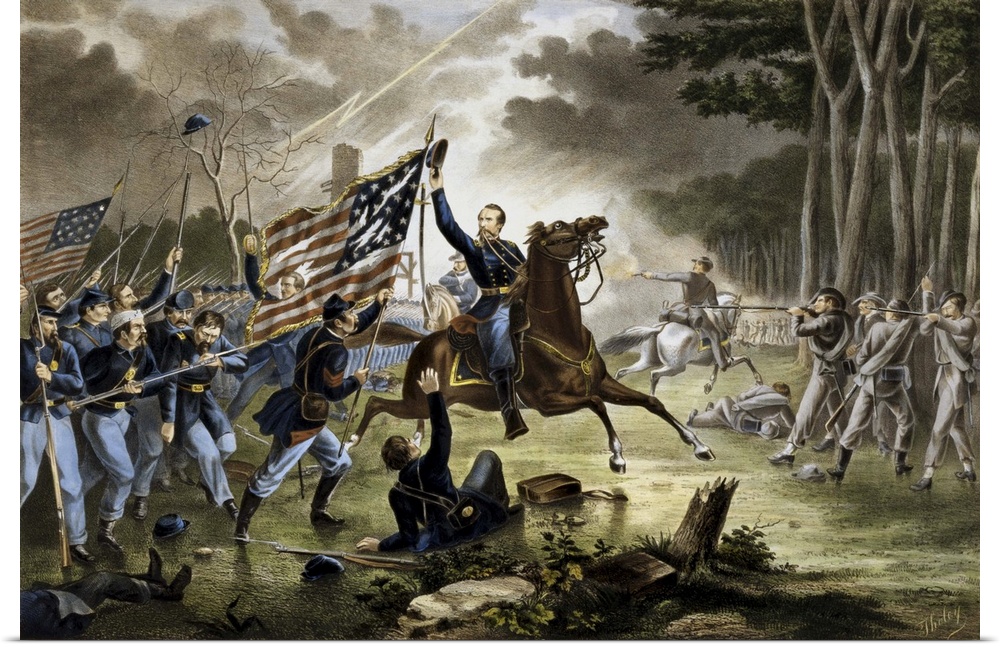 General Philip Kearny's fatal charge at the Battle of Chantilly.