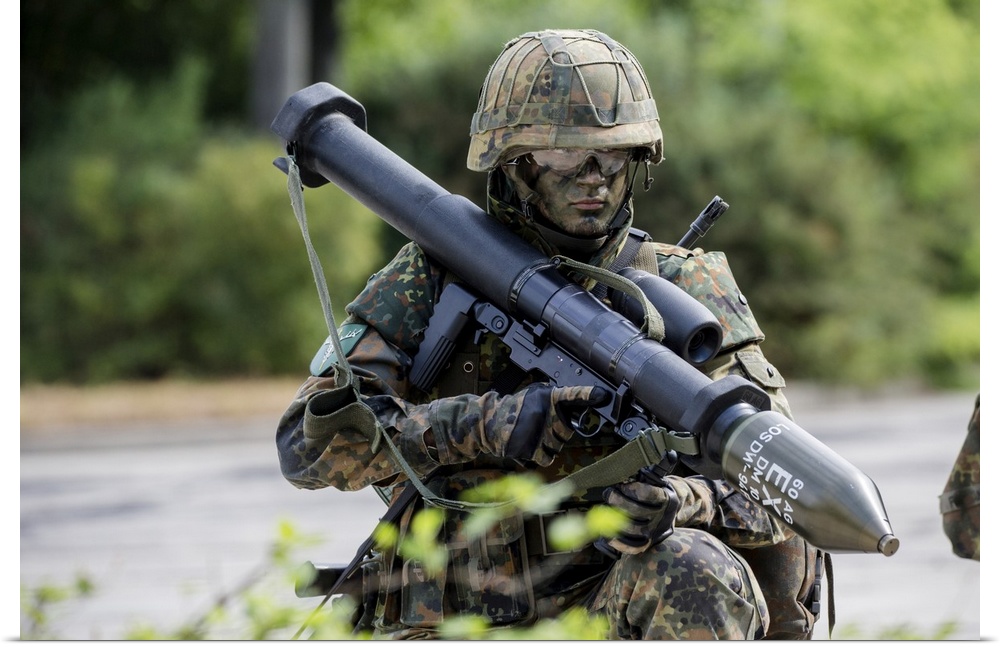German Army soldier with a bazooka.