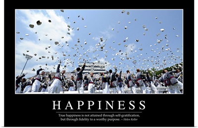 Happiness: Inspirational Quote and Motivational Poster
