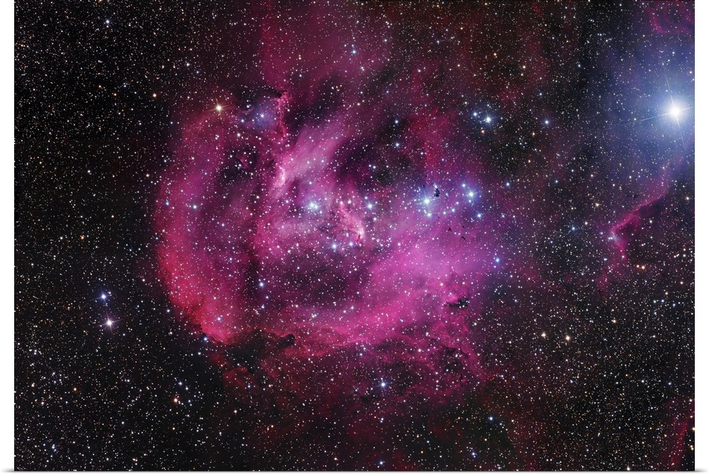 IC 2944, also known as the Running Chicken Nebula or the Lambda Cen Nebula, is an open cluster with an associated emission...