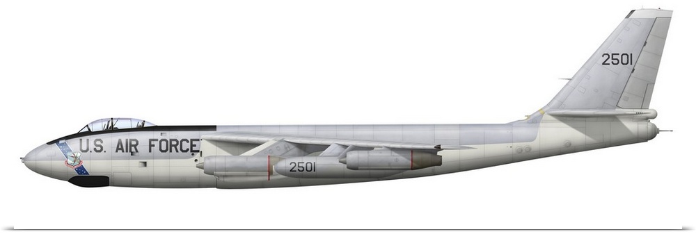 Boeing B-47E Stratojet. Only served with 9th BW, based at Mountain Home Air Force Base, Idaho. Retired and stored at AMARC...
