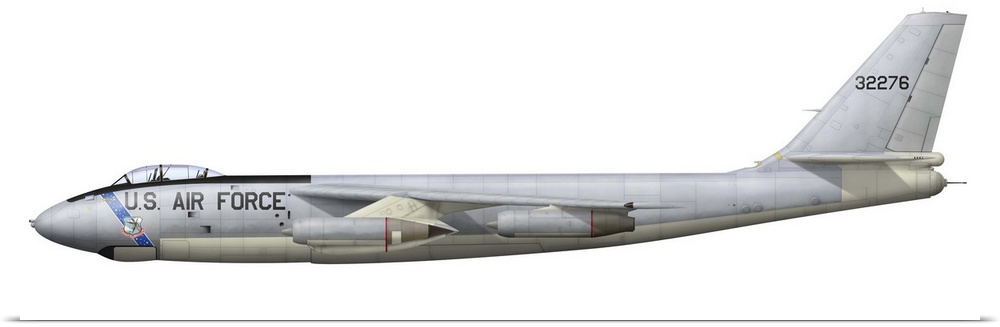 Illustration of a Boeing B-47E Stratojet, 22nd Bombardment Wing. Delivered to 303rd Bombardment Wing, Davis-Monthan Air Fo...
