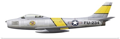 Illustration of a North American F-86F Sabre