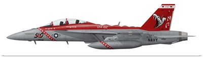 Illustration of an F/A-18F Super Hornet assigned to VFA-102