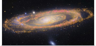 Infrared image of the Andromeda Galaxy