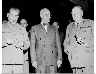 Joseph Stalin, Harry Truman and Winston Churchill during World War II