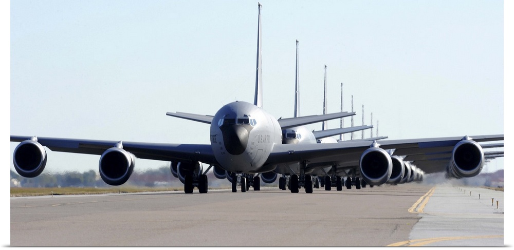 January 20, 2012 - KC-135 Stratotankers prepare for launch as part of an Elephant Walk formation at MacDill Air Force Base...