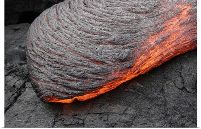 Kilauea Pahoehoe lava flow Big Island Hawaii