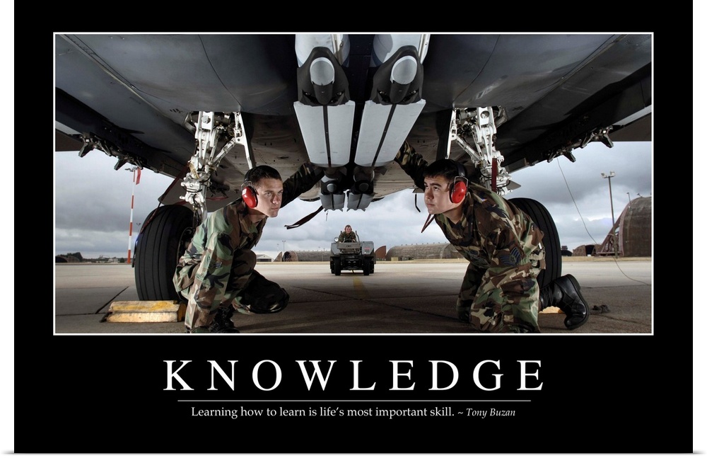 Knowledge: Inspirational Quote and Motivational Poster