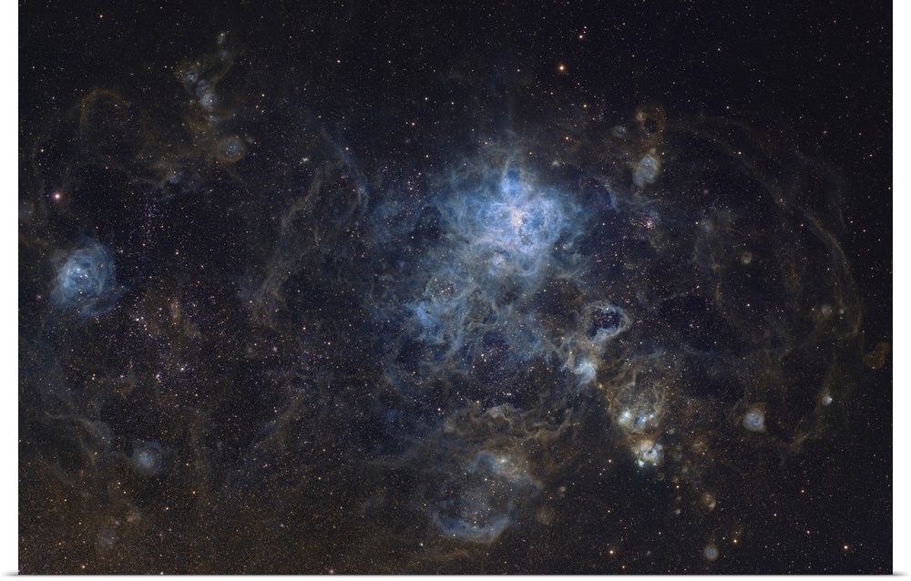 Large Magellanic Cloud, With Tarantula Nebula Visible In Center