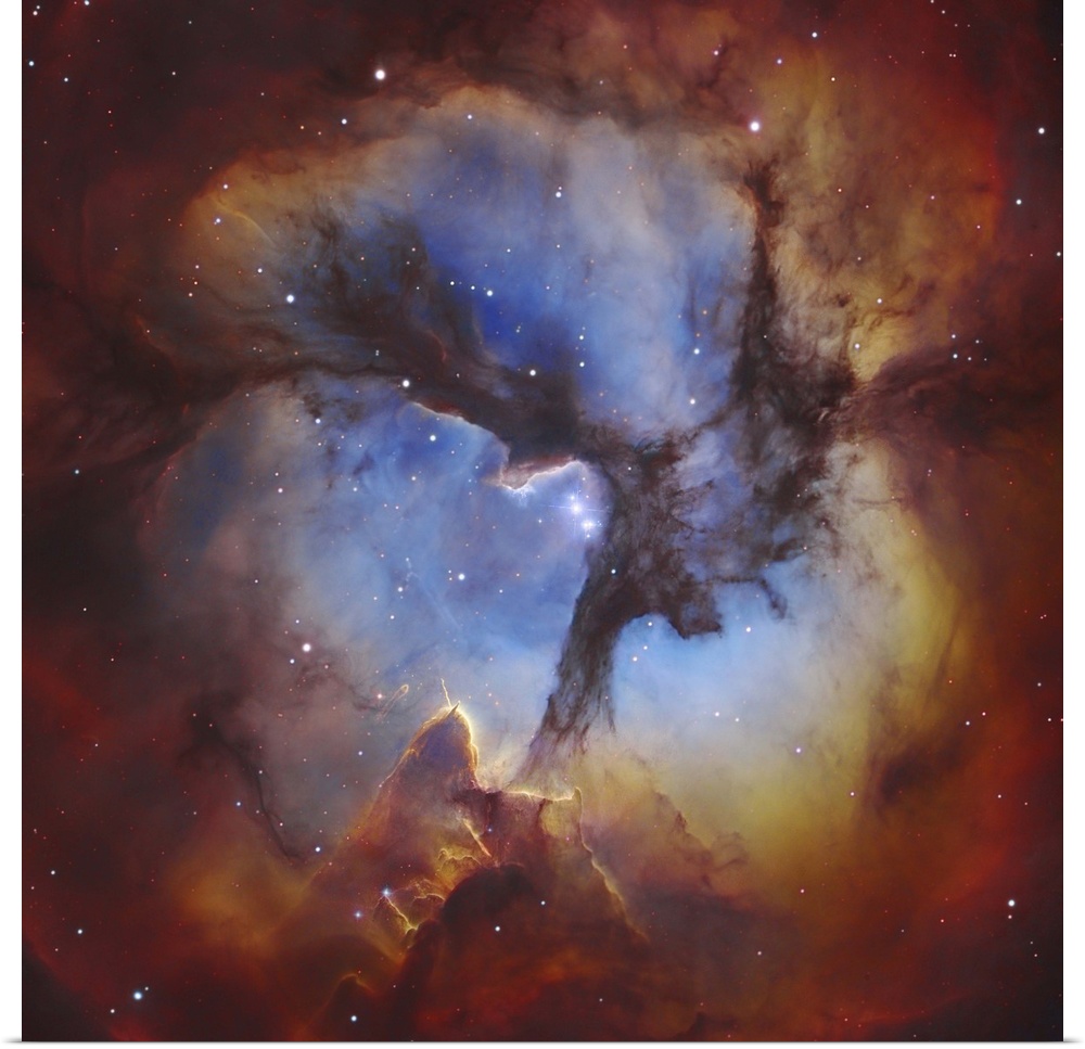 M20, The Trifid Nebula in Sagittarius.