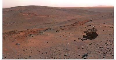 Mars Exploration Rover Spirit on the flank of Husband Hill