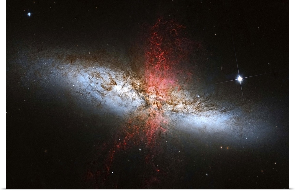Messier 82, a starburst galaxy in the constellation Ursa Major.