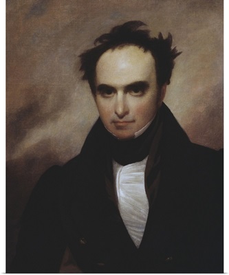 Painted Portrait Of Politician Daniel Webster
