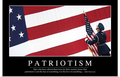 Patriotism: Inspirational Quote and Motivational Poster
