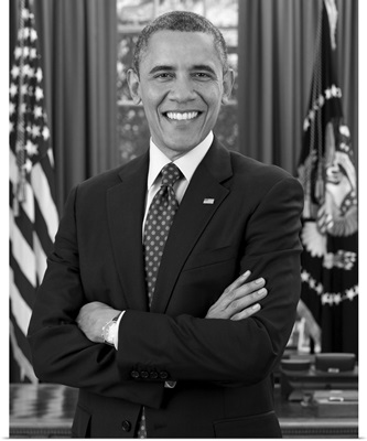Portrait Of Barack Obama, 44th U.S. President