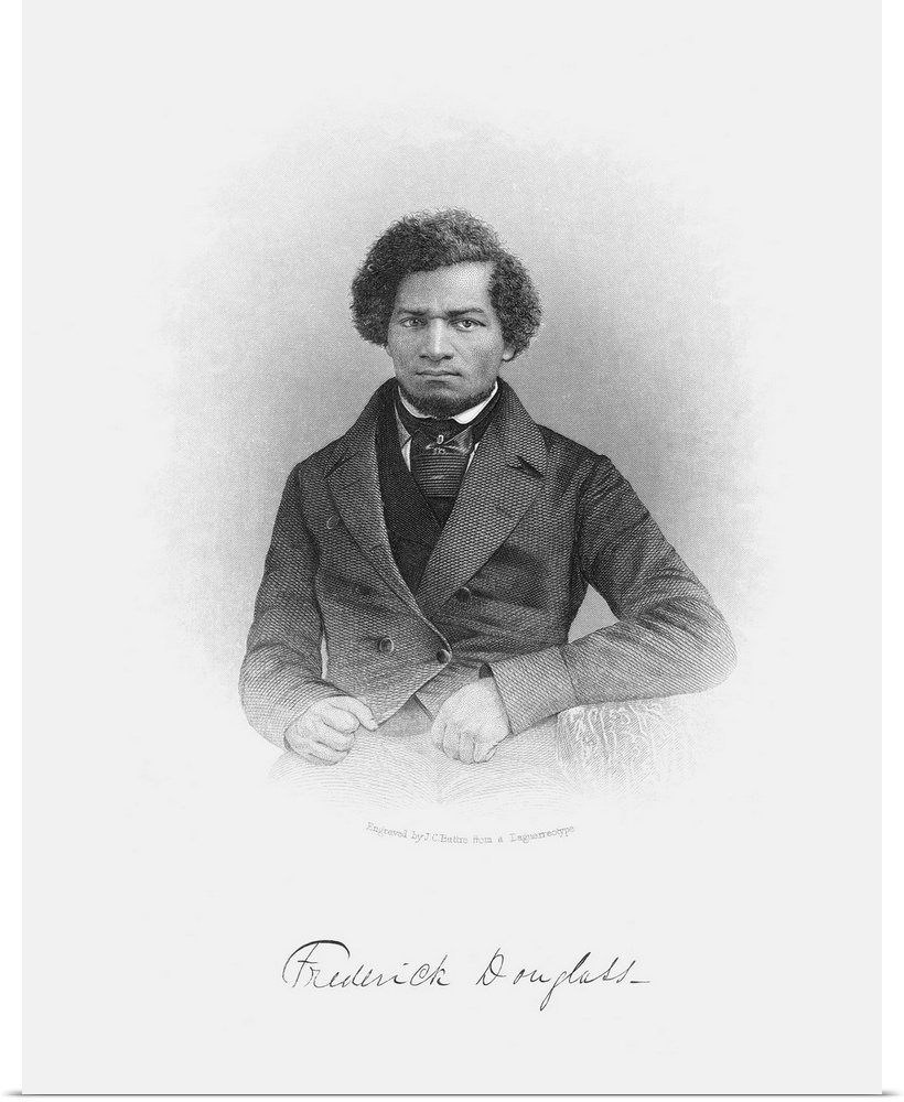Portrait of Frederick Douglass, a renowned American activist, social reformer, author and orator, during his younger days....