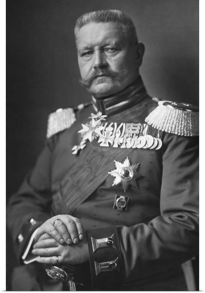 Portrait of Paul von Hindenburg, dated 1914.