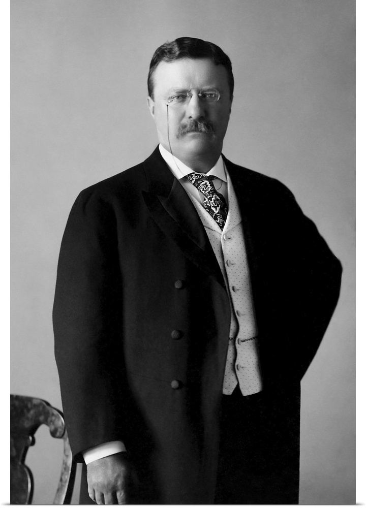 Portrait of President Theodore Roosevelt, dated 1904.