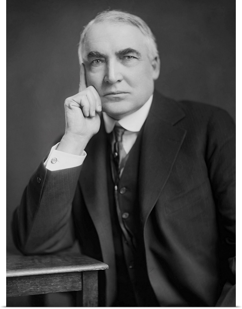 Portrait of U.S. President Warren Harding, dated 1920.