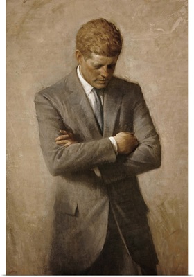 Portrait painting of President John Fitzgerald Kennedy