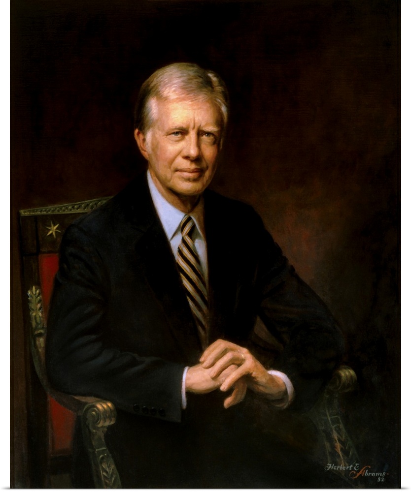 Presidential portrait of Jimmy Carter.