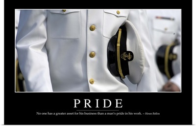 Pride: Inspirational Quote and Motivational Poster