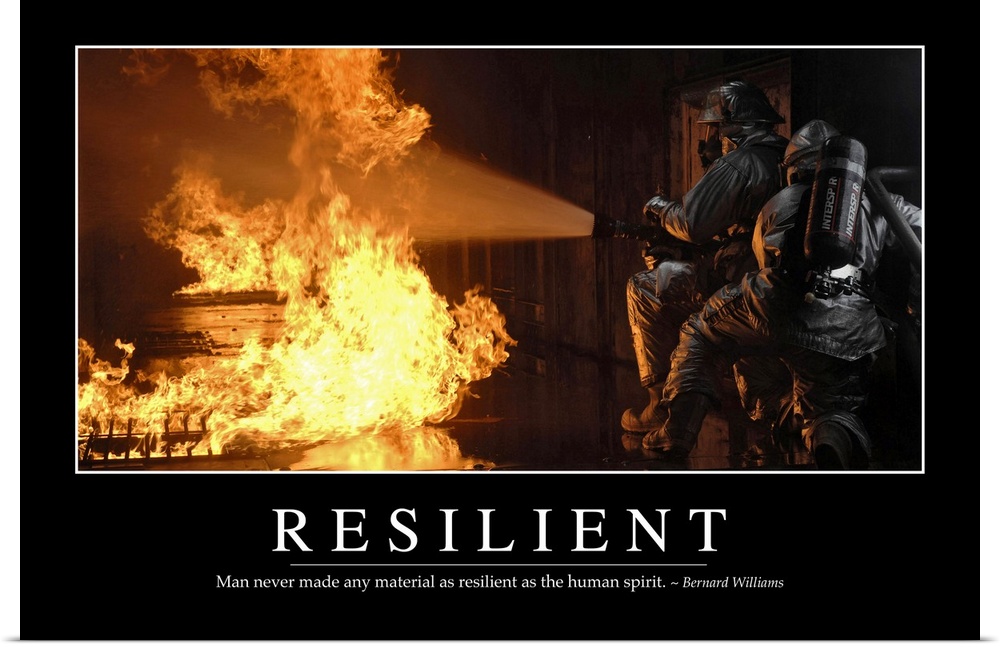 Resilient: Inspirational Quote and Motivational Poster