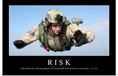 Risk: Inspirational Quote and Motivational Poster