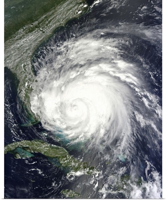 Satellite view of Hurricane Irene over the Bahamas