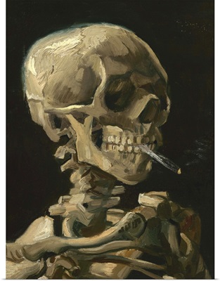Skull of a Skeleton with Burning Cigarette painting by Vincent van Gogh, 1886