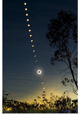 Solar eclipse composite, Queensland, Australia
