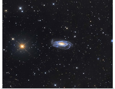 Spiral galaxy NGC 5033 in the constellation Canes Venatici