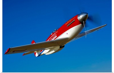 Strega, a highly modified P 51D Mustang used in unlimited air racing
