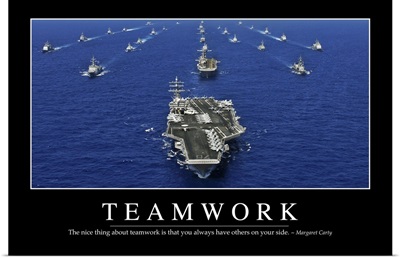 Teamwork: Inspirational Quote and Motivational Poster