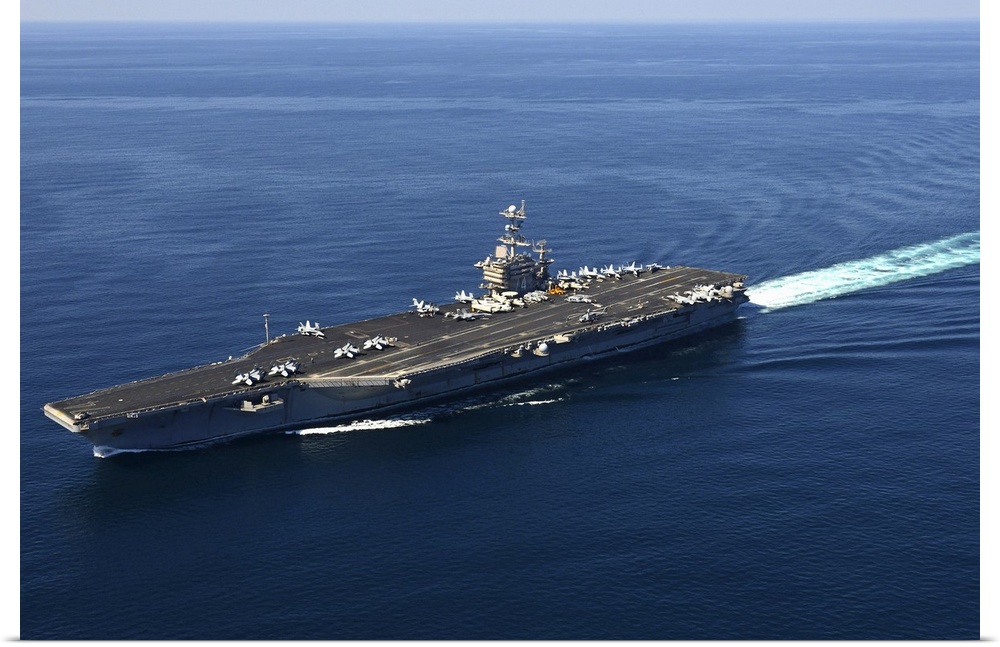 February 9, 2013 - The aircraft carrier USS John C. Stennis transits the U.S. 5th Fleet area of responsibility.